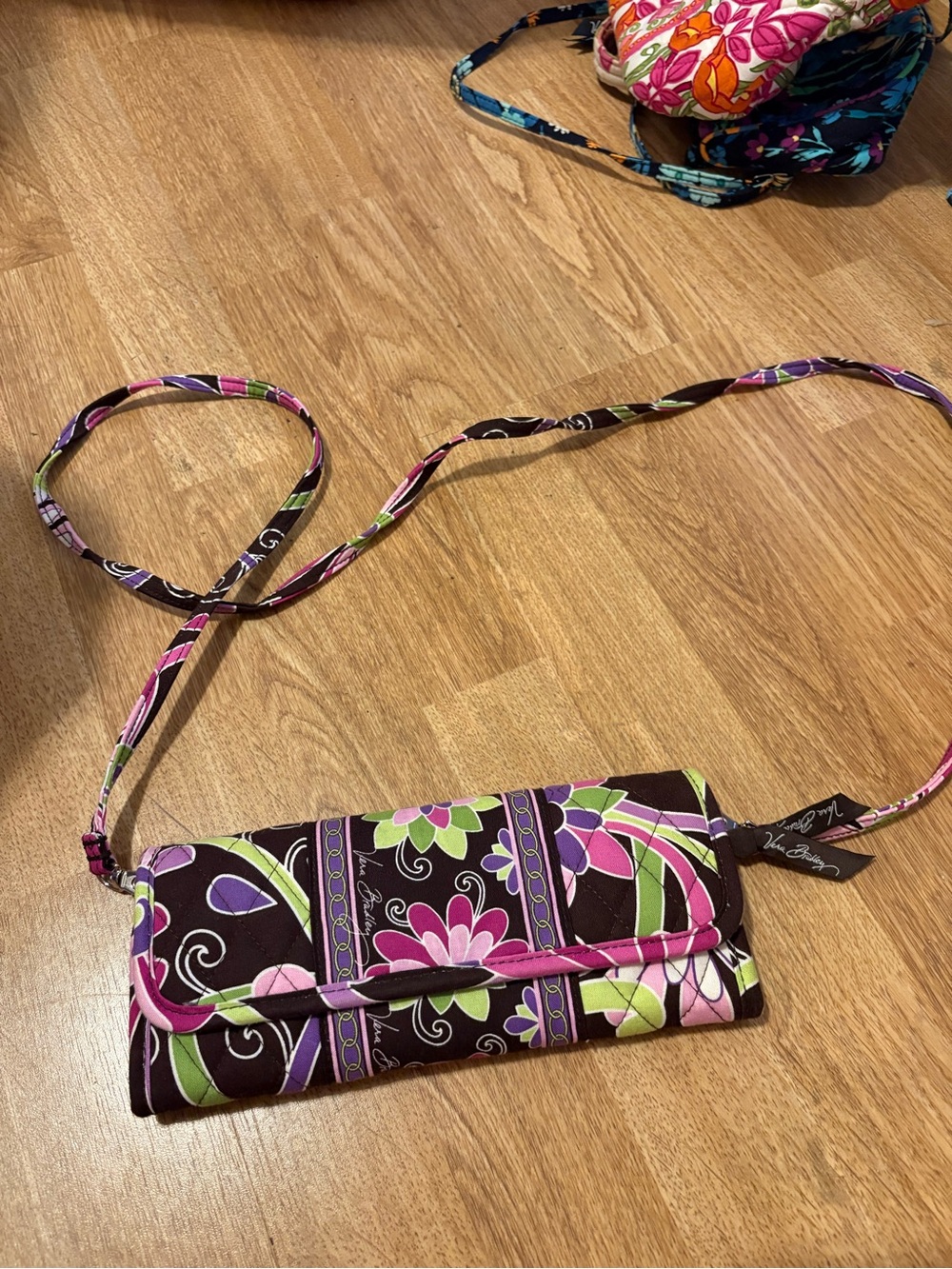 Vera Bradley Purple punch Crossbody Wallet